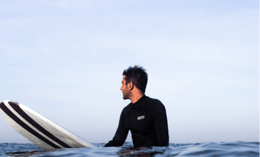 guy waiting for surf